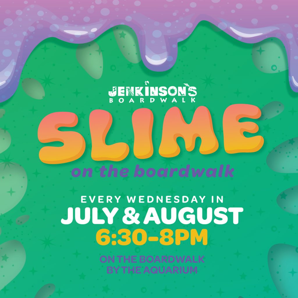 slime on the boardwalk at jenkinsons boardwalk