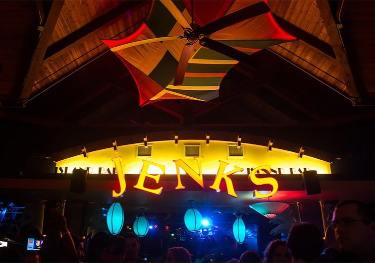 A picture of the Jenk's Club sign.