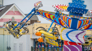 The Kite Flyer ride at Jenkinson's Boardwalk in motion