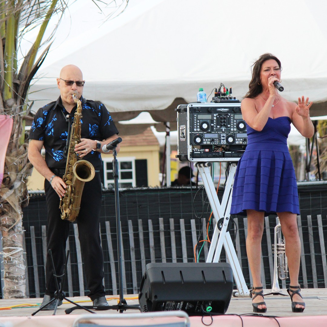 Stiletto & the Saxman are scheduled to perform at Jenkinson's Boardwalk in Point Pleasant Beach, New Jersey on August 6.